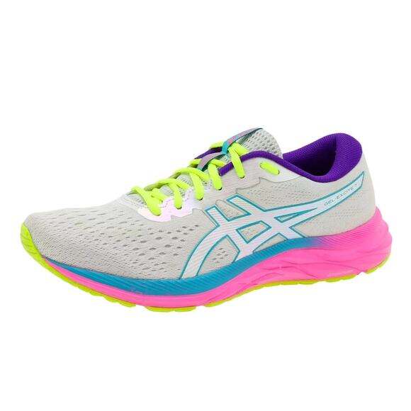 Asics GEL-Excite Running Shoes Neon Pink Yellow Blue Purple Women's 7.5 - Picture 9 of 9